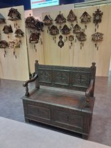 Beautiful carved bench in Baumholder, GE