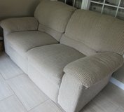 Berkline Love Seat Recliner Wall Hugger Excellent Condition in Clarksville, Tennessee