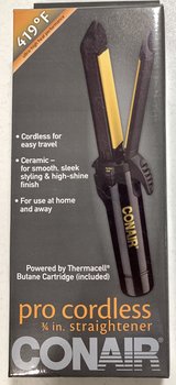 New! Conair Pro 3/4" Cordless ceramic Straightener / Flat Iron in Orland Park, Illinois