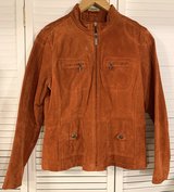 Vintage Woman's Large Ruff Hewn Rust Suede leather Jacket in Joliet, Illinois