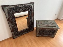 trunk and mirror in Ramstein, Germany