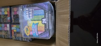 Crayola Glitter 24 pack sidewalk chalk in Plainfield, Illinois