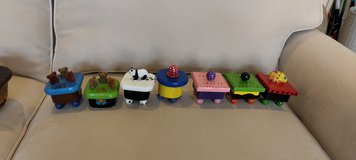 Hand painted colorful boxes in Kingwood, Texas