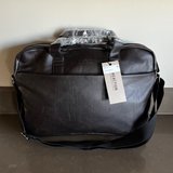 Brand New! Kenneth Cole Reaction Faux Leather Slim Port Stack Briefcase Bag Brown 539961SM in Glendale Heights, Illinois