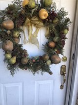 fall wreath in Aurora, Illinois