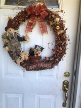 fall wreath in Aurora, Illinois