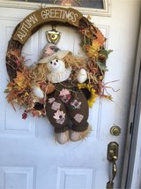 fall wreath in Aurora, Illinois