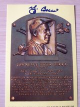 Yogi Berra Hall of Fame Autograph  postcard in Naperville, Illinois