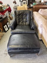 Ethan Allen genuine black leather chair in Alamogordo, New Mexico