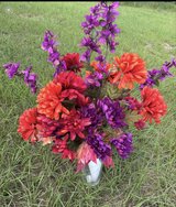 New flower arrangements for cemetery in Warner Robins, Georgia