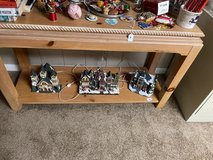 three Christmas decor items in Chicago, Illinois