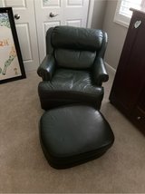 Walter E Smith leather chair and ottoman in Aurora, Illinois
