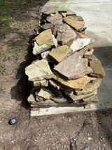 Pallet of flat landscape rocks in Spring, Texas