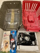 COMBO 220v Pet Grooming Shears / Pet Crate in Ramstein, Germany