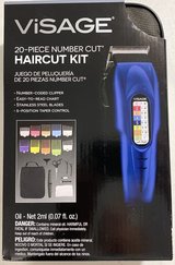 New! Visage 20pc Number Cut Clipper Set / Haircut Kit w/Carry Case in Naperville, Illinois