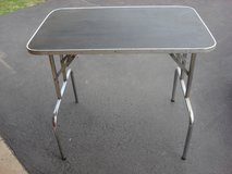 HEAVY STURDY METAL FOLDING TABLE in Aurora, Illinois