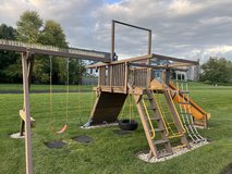 Rainbow swingset in Lockport, Illinois