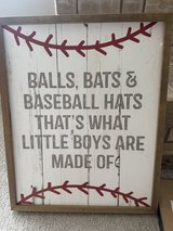 Baseball sign in Shorewood, Illinois