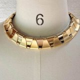 Vintage Collar Choker Necklace - gold tones in Chicago, Illinois