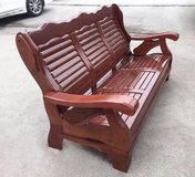 Wooden sofa from Asia in Chicago, Illinois