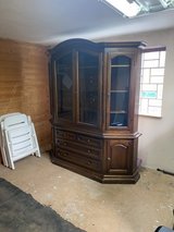 FREE – Vintage Solid Wood Display Cabinet (Mackenbach 67686) in Ramstein, Germany