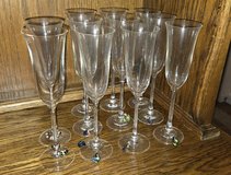 Set of 11 champagne flutes in Fairfield, California