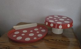 Mushroom platter & cake stand in Vacaville, California