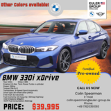 2024 BMW 330i xDrive Sedan - Low Miles in Wiesbaden, GE