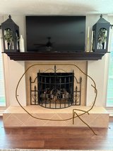 Iron fireplace guard in Kingwood, Texas