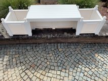 bench with double planters in Ramstein, Germany