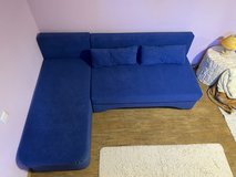 Two L-shaped Convertible Sofa/Couch Beds - Excellent Condition in Ramstein, Germany