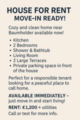 Haus for rent near Baumholder in Baumholder, GE