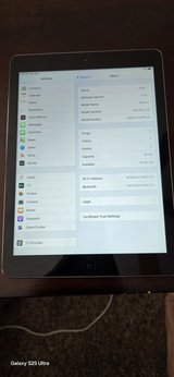 Apple iPad Air 1st Gen 9.7" 16GB Wi-Fi (Space Gray) - MD785LL/B, Factory Reset in Aurora, Illinois