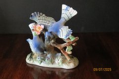 Bluejay Birds Figurine Statue Trimont Ware Japan Ceramic in Warner Robins, Georgia