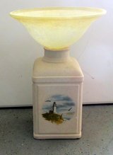 Sea Scape Glass Bird Bath in Warner Robins, Georgia