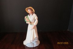 Homco “Charlotte Rose” Porcelain Lady with Flowers Figurine Home Interiors #1468 in Warner Robins, Georgia