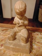 Vintage Royal Haeger Pottery by M Strulbel Little Boy Sitting with Car in Oswego, Illinois