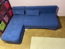Two L-shaped Sofa/Couch Beds - Excellent Condition in Ramstein, Germany