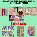 Assorted 12 Girl Clothes in Fort Campbell, Kentucky