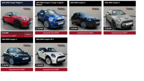 MINI COOPER LINE UP in Grafenwoehr, GE