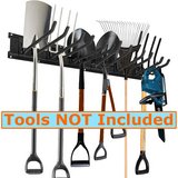 Wall Mount 48" Garage Tool Rack Organizer 6 Twin 7.8" Hooks 3 Rails hold 240 lbs in Warner Robins, Georgia