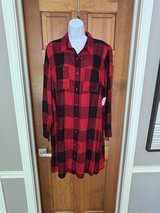 New Red/Black Plaid Shirt Dress - Old Navy - XL in Aurora, Illinois