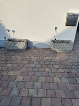 Two Flower Planter Boxes out of Cement (Waschbeton) in Baumholder, GE