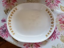 2 Corelle by Corning Butterfly Gold Dishes Plates Large Serving Platters 10" x 12" in Warner Robins, Georgia
