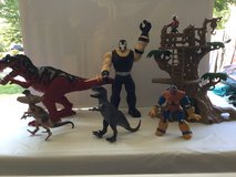 Dino’s and action figures in Joliet, Illinois