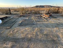 Chain link gates in 29 Palms, California