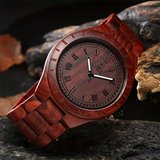Mens Wood Watch Black Sandal Solid Wooden in Aurora, Illinois
