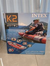 Intex K2 Excursion Pro inflatable kayak in Okinawa, Japan