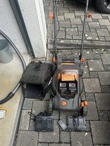 Electric Lawn Mower and String Trimmer /w Batteries in Stuttgart, GE