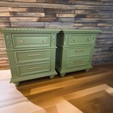 Huge Nightstands End Tables 3 Drawers Solid Wood 30x19x33 New in Houston, Texas